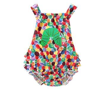 The Very Hungry Caterpillar Romper Smash Cake Birthday Dress Clothes Outfit